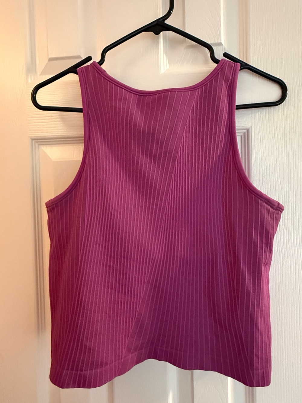Magenta Ribbed Tank Top - Picture 2 of 5